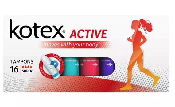 котекс тампоны актив супер 16