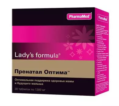 ледис формула пренатал оптима 30 табл