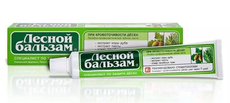 лесной бальзам зубная паста кора дуба и пихта 75 мл