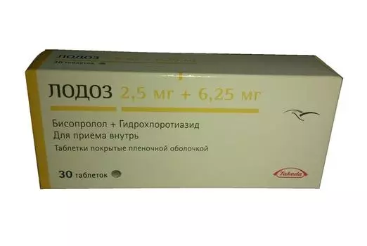 лодоз 2,5 мг плюс 6,25 мг 30 табл