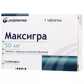 максигра 50 мг 1 табл