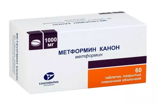 метформин канон 1000 мг 60 табл