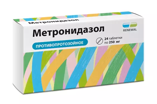 метронидазол 250 мг 24 табл реневал