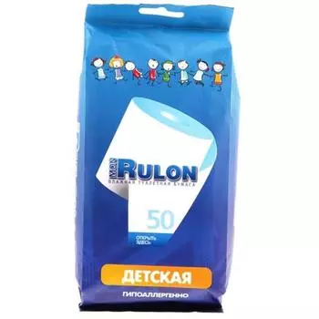 мон рулон бумага туалетная влажная детская N50