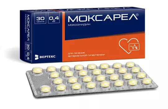 моксарел 400 мкг 30 табл