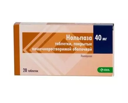 нольпаза 40 мг 28 табл