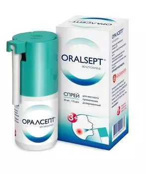 оралсепт спрей 0,255 мг/доза 30 мл (176 доз)