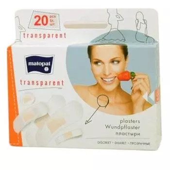 пластырь маторат transparent 20 шт