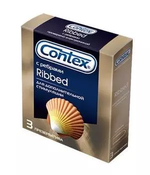 презервативы контекс риббед ребристые n3