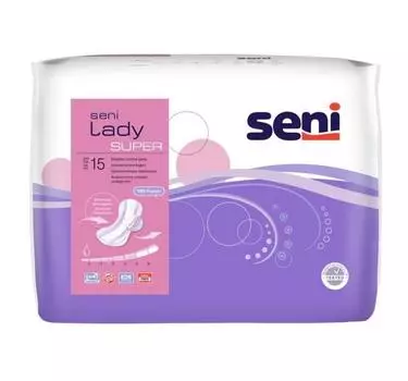 сени леди супер прокладки урологические N15
