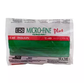 шприц инсулиновый u-40 игла 29g*12,7 мм 1 мл 10 шт
