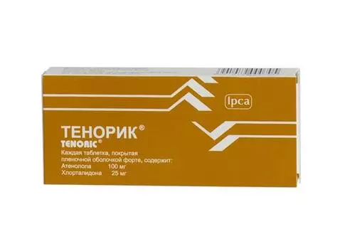 тенорик 100 мг плюс 25 мг 28 табл