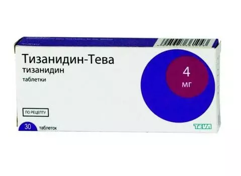 тизанидин-тева 4 мг 30 табл
