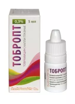 тобропт капли глазные 0,3% 5 мл