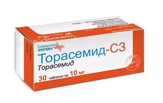 торасемид-сз 10 мг 30 табл