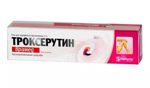 троксерутин врамед гель 2% 40 г