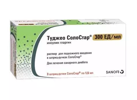 туджео солостар раствор для подкожного введения 300 ме/мл 1,5 мл 3 шприц-ручки