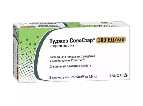 туджео солостар раствор для подкожного введения 300 ме/мл 1,5 мл 5 шприц-ручки