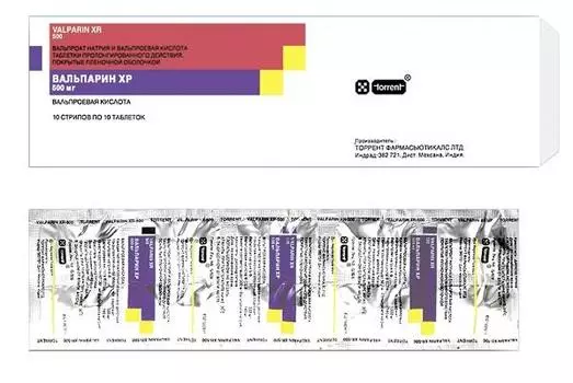 вальпарин xp 500 мг 100 табл