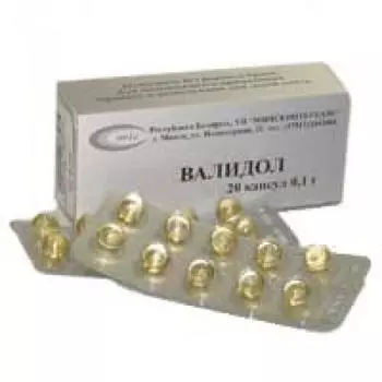 валидол 100 мг 20 капс