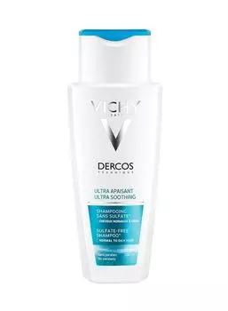 виши деркос шампунь-уход успокаивающий для жирных волос 200 мл для чувствительной кожи