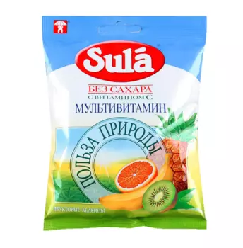 зула леденцы мультивитамины 60 г пакет