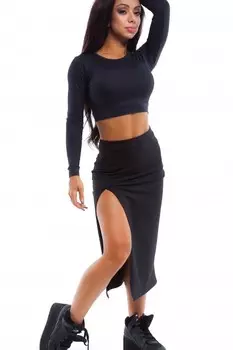 Юбка миди с вырезом up.020.01