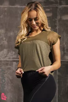 Кофта укороченная с сеткой kh.030.27