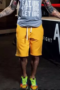 Желтые спортивные шорты shm.010.32.03