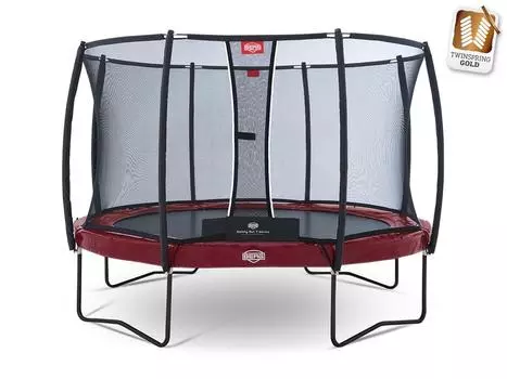 Батут Berg Elite+380 (красный) + защ. сеткой Т-серия