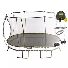 Батут овальный Springfree O77 HAW с корзиной для мяча, фиксаторами и колесиками