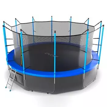 Батут с внутренней сеткой и лестницей Evo Jump Internal 16ft (Blue) + нижняя сетка