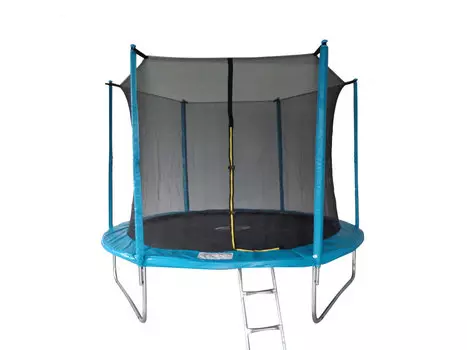 Батут SportElite 3,05м MZ-10FT-B с защитной сеткой внутрь и лестницей