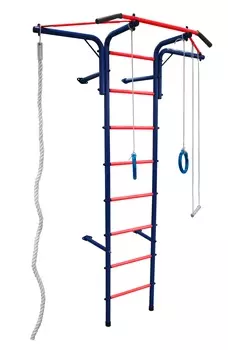 Детский спортивный комплекс KMS Альпинистик Самолет синий/красный