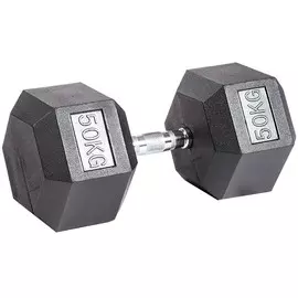 Гантель гексагональная обрезиненная DHZ ZSO, 50 кг