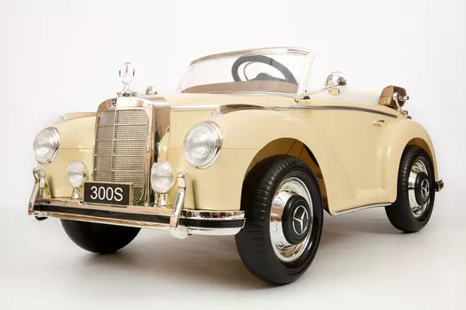 Электромобиль Barty Mercedes-Benz 300S бежевый