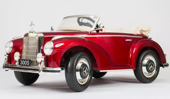 Электромобиль Barty Mercedes-Benz 300S вишневый