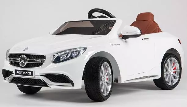 Электромобиль Barty Mercedes-Benz S63 AMG белый