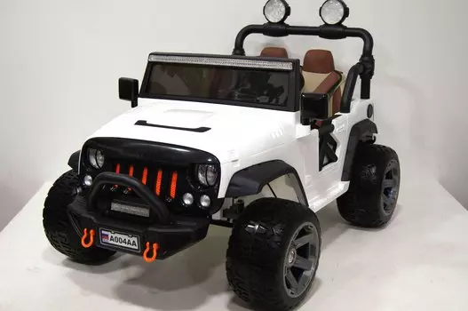 Электромобиль RiverToys Jeep A004AA WHITE
