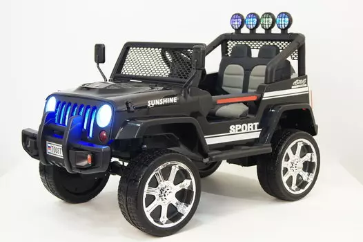 Электромобиль RiverToys JEEP T008TT Black