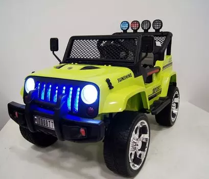 Электромобиль RiverToys JEEP T008TT Green
