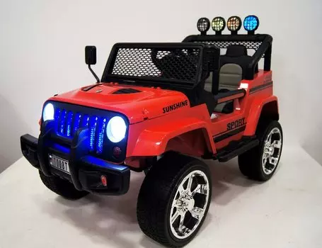 Электромобиль RiverToys JEEP T008TT Red