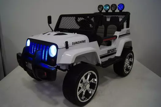 Электромобиль RiverToys JEEP T008TT White