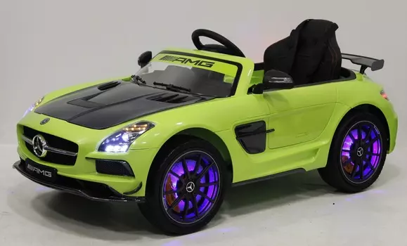 Электромобиль RiverToys Mercedes-Benz SLS A333AA VIP CARBON Green