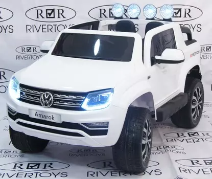 Электромобиль RiverToys VOLKSWAGEN-AMAROK-M999MM White