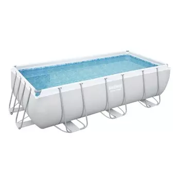 Каркасный бассейн Power Steel 404х201х100см, фильтр-насос, лестница, дозатор, 56442