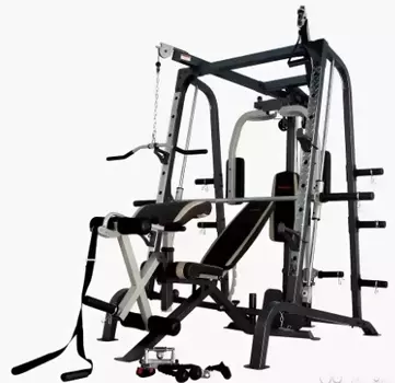 Многофункциональная силовая станция на свободных весах Смит-машина PROTRAIN LM008