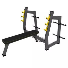 Скамья-стойка для жима штанги лёжа с площадкой для страховки DHZ A3043М RUS