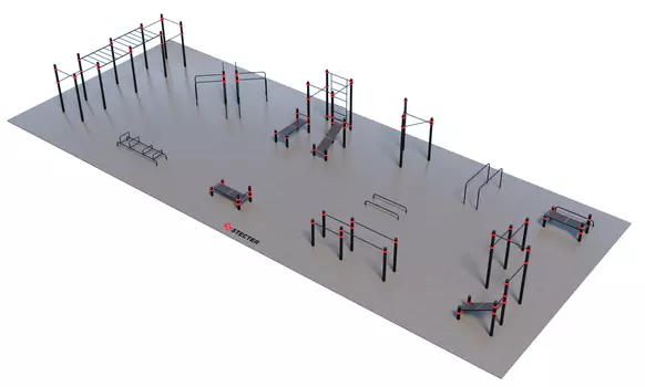 STECTER Проект "Парковая площадка для Воркаут 4-2"