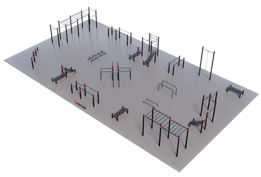 STECTER Проект "Парковая площадка для Воркаут 4-3"